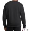 imageChampion Mens Crewneck Fleece Sweatshirt Standard Fit Midweight Script Logo Available in Regular and Big amp TallBlack Script