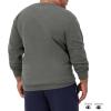 imageChampion Mens Crewneck Fleece Sweatshirt Standard Fit Midweight Script Logo Available in Regular and Big amp TallGranite Heather  Classic Script Logo