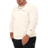 imageChampion Mens Crewneck Fleece Sweatshirt Standard Fit Midweight Script Logo Available in Regular and Big amp TallNatural Small Script