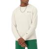 imageChampion Mens Crewneck Fleece Sweatshirt Standard Fit Midweight Script Logo Available in Regular and Big amp TallNatural Small Script