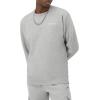 imageChampion Mens Crewneck Fleece Sweatshirt Standard Fit Midweight Script Logo Available in Regular and Big amp TallOxford Gray Small  Small Script Logo