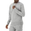imageChampion Mens Crewneck Fleece Sweatshirt Standard Fit Midweight Script Logo Available in Regular and Big amp TallOxford Gray Small  Small Script Logo