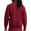 imageChampion Mens Crewneck Fleece Sweatshirt Standard Fit Midweight Script Logo Available in Regular and Big amp TallPomegranate  Classic Script Logo