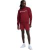 imageChampion Mens Crewneck Fleece Sweatshirt Standard Fit Midweight Script Logo Available in Regular and Big amp TallPomegranate  Classic Script Logo