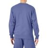 imageChampion Mens Crewneck Fleece Sweatshirt Standard Fit Midweight Script Logo Available in Regular and Big amp TallStone Crush Blue  Classic Script Logo