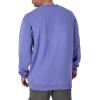 imageChampion Mens Crewneck Fleece Sweatshirt Standard Fit Midweight Script Logo Available in Regular and Big amp TallStone Crush Blue  Classic Script Logo