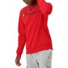 imageChampion Mens Crewneck Fleece Sweatshirt Standard Fit Midweight Script Logo Available in Regular and Big amp TallTeam Red Scarlet Script