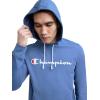 imageChampion Mens Long Sleeve Tshirt Hoodie Retired ColorsCoastal Fjord  Classic Script Logo