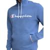 imageChampion Mens Long Sleeve Tshirt Hoodie Retired ColorsCoastal Fjord  Classic Script Logo