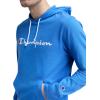 imageChampion Mens Long Sleeve Tshirt Hoodie Retired ColorsNebulas Blue  Classic Script Logo