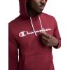 imageChampion Mens Long Sleeve Tshirt Hoodie Retired ColorsPomegranate  Classic Script Logo