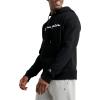 imageChampion Mens Pullover Graphic Fleece Hoodie Standard Fit Midweight Fleece Classic Script Logo Available Regular Big amp TallBlack