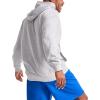 imageChampion Mens Pullover Graphic Fleece Hoodie Standard Fit Midweight Fleece Classic Script Logo Available Regular Big amp TallOxford Gray  Classic Script Logo
