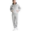 imageChampion Mens Pullover Graphic Fleece Hoodie Standard Fit Midweight Fleece Classic Script Logo Available Regular Big amp TallPlatinum Silver Heather