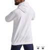 imageChampion Mens Pullover Graphic Fleece Hoodie Standard Fit Midweight Fleece Classic Script Logo Available Regular Big amp TallWhite  Classic Script Logo