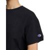 imageChampion Womens Classic Short Sleeve Graphic TShirt Loose Fit Script LogoBlack  Tonal Script Logo
