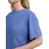 imageChampion Womens Classic Short Sleeve Graphic TShirt Loose Fit Script LogoCoastal Fjord  Tonal Script Logo