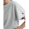 imageChampion Womens Classic Short Sleeve Graphic TShirt Loose Fit Script LogoOxford Gray Heather  Tonal Script Logo