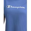 imageChampion Womens Classic Short Sleeve Graphic TShirt Standard Fit Script LogoCoastal Fjord