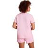 imageChampion Womens Classic Short Sleeve Graphic TShirt Standard Fit Script LogoRose Shadow