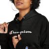 imageChampion Womens Pullover Fleece Hoodie Loose Fit Midweight Script Logo Available in Regular and PlusBlack  Classic Script Logo