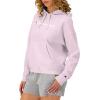 imageChampion Womens Pullover Fleece Hoodie Loose Fit Midweight Script Logo Available in Regular and PlusChantilly Pink Script