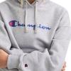 imageChampion Womens Pullover Fleece Hoodie Loose Fit Midweight Script Logo Available in Regular and PlusOxford Gray  Classic Script Logo