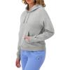 imageChampion Womens Pullover Fleece Hoodie Loose Fit Midweight Script Logo Available in Regular and PlusOxford Gray