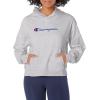 imageChampion Womens Pullover Fleece Hoodie Loose Fit Midweight Script Logo Available in Regular and PlusOxford Gray Champion Script