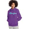 imageChampion Womens Pullover Fleece Hoodie Loose Fit Midweight Script Logo Available in Regular and PlusPurpleBluepurple