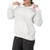imageChampion Womens Pullover Fleece Hoodie Loose Fit Midweight Script Logo Available in Regular and PlusWhite