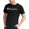 imageChampion Mens Classic Script Graphic Short Sleeve TShirt Standard Fit Tonal Logo Available in Regular and Big amp TallBlack  Classic Script Logo