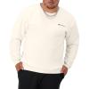 imageChampion Mens Crewneck Fleece Sweatshirt Standard Fit Midweight Script Logo Available in Regular and Big amp TallNatural Small Script