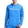 imageChampion Mens Long Sleeve Tshirt Hoodie Retired ColorsNebulas Blue  Classic Script Logo