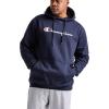 imageChampion Mens Pullover Graphic Fleece Hoodie Standard Fit Midweight Fleece Classic Script Logo Available Regular Big amp TallDeep Navy  Classic Script Logo