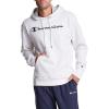 imageChampion Mens Pullover Graphic Fleece Hoodie Standard Fit Midweight Fleece Classic Script Logo Available Regular Big amp TallOatmeal Heather  Classic Script Logo