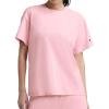 imageChampion Womens Classic Short Sleeve Graphic TShirt Loose Fit Script LogoRose Shadow  Tonal Script Logo