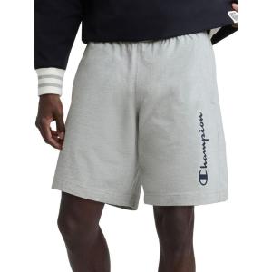imageChampion Men Graphic Lounge ShortStandard Fit7 InseamScript LogoLightweight 100 Cotton JersyAvailable RegularBigTallOxford Gray Heather
