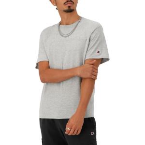 imageChampion Mens Classic Script Graphic Short Sleeve TShirt Standard Fit Tonal Logo Available in Regular and Big amp TallOxford Gray Heather  Tonal Script Logo