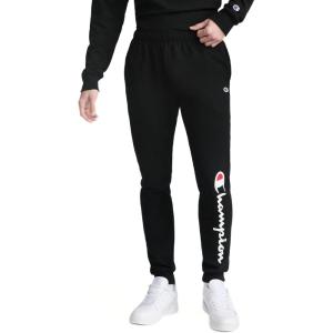 imageChampion Mens Graphic Fleece Joggers SweatpantStandard FitMidweight FleeceClassic Script LogoAvailable Regular Big TallBlack