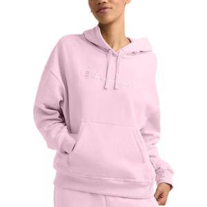 imageChampion Womens Pullover Fleece Hoodie Loose Fit Midweight Script Logo Available in Regular and PlusBallerina Slipper  Embroidered Script Logo