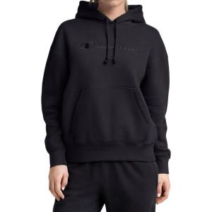 imageChampion Womens Pullover Fleece Hoodie Loose Fit Midweight Script Logo Available in Regular and PlusBlack  Embroidered Script Logo