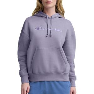 imageChampion Womens Pullover Fleece Hoodie Loose Fit Midweight Script Logo Available in Regular and PlusDaybreak  Embroidered Script Logo
