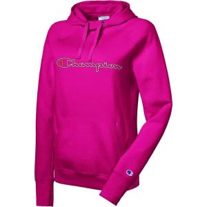 imageChampion Womens Pullover Fleece Hoodie Loose Fit Midweight Script Logo Available in Regular and PlusDeep Raspberry586139