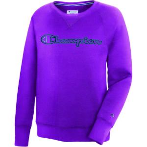 imageChampion Womens Pullover Fleece Hoodie Loose Fit Midweight Script Logo Available in Regular and PlusFlashy Magenta586139