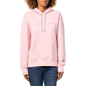 imageChampion Womens Pullover Fleece Hoodie Loose Fit Midweight Script Logo Available in Regular and PlusRose Shadow  Embroidered Script Logo
