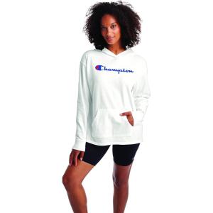 imageChampion Womens Pullover Fleece Hoodie Loose Fit Midweight Script Logo Available in Regular and PlusWhitechampion Script