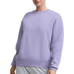 imageChampion Womens Sweatshirt Fleece Crewneck Sweatshirt Warm Sweatshirt for Women Plus Size AvailableDaybreak  Tonal Script Logo