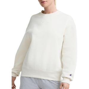imageChampion Womens Sweatshirt Fleece Crewneck Sweatshirt Warm Sweatshirt for Women Plus Size AvailableUnbleached Cotton  Tonal Script Logo