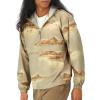 imageChampion Mens Jacket Stadium Fullzip Jacket Wind Resistant Water Resistant Jacket for MenArctic Cold Beige Small Script